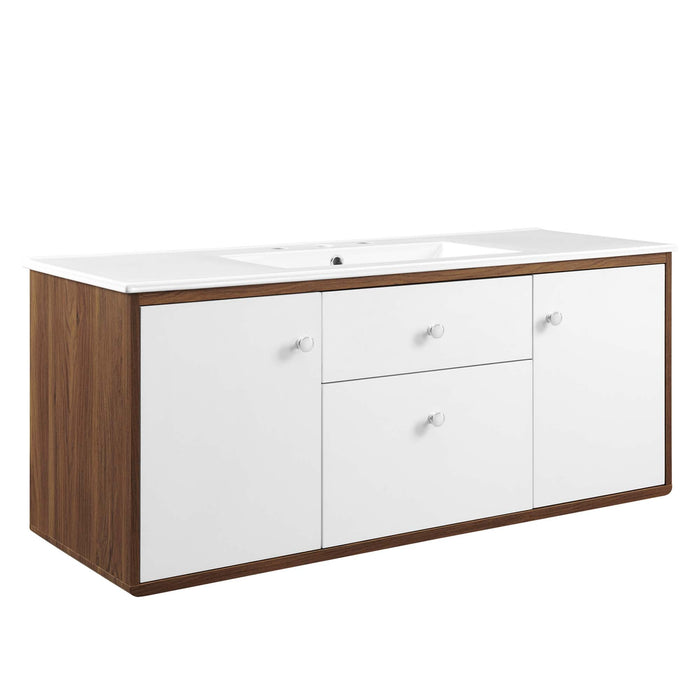 Transmit Wall-Mount Bathroom Vanity Basin Included