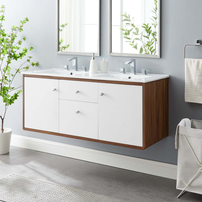 Transmit Wall-Mount Bathroom Vanity Basin Included