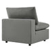 Commix Overstuffed Outdoor Patio Armless Chair - view 5