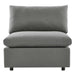 Commix Overstuffed Outdoor Patio Armless Chair - view 6