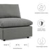 Commix Overstuffed Outdoor Patio Armless Chair - detail close-up