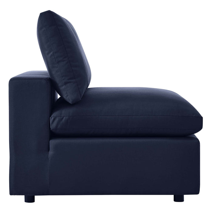 Commix Overstuffed Outdoor Patio Armless Chair - view 11