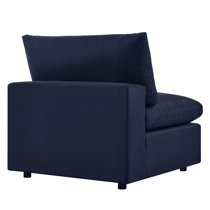 Commix Overstuffed Outdoor Patio Armless Chair - view 12