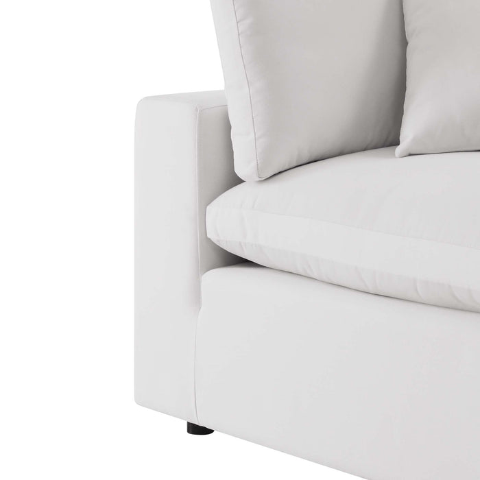 Commix Overstuffed Outdoor Patio Armless Chair - view 21