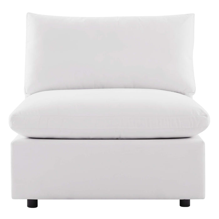 Commix Overstuffed Outdoor Patio Armless Chair - view 20
