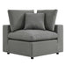 Commix Overstuffed Outdoor Patio Corner Chair - alternate angle view