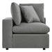 Commix Overstuffed Outdoor Patio Corner Chair - in lifestyle setting