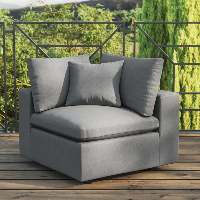 Commix Overstuffed Outdoor Patio Corner Chair - Modway \outdoor\sofas & sectionals