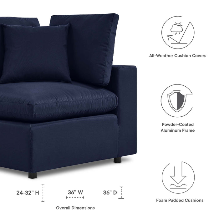 Commix Overstuffed Outdoor Patio Corner Chair - view 9