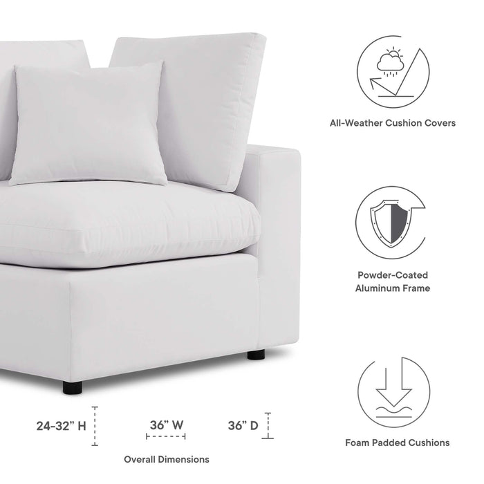 Commix Overstuffed Outdoor Patio Corner Chair - view 15