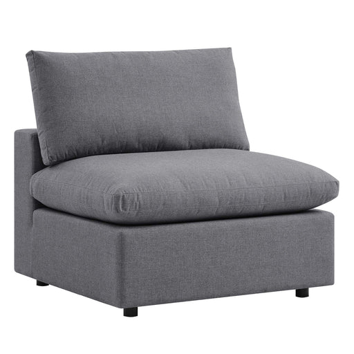 Commix Sunbrella® Outdoor Patio Armless Chair Gray