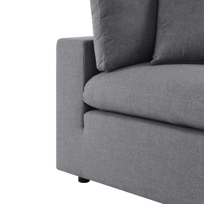 Commix Sunbrella® Outdoor Patio Armless Chair Gray
