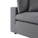 Commix Sunbrella® Outdoor Patio Armless Chair Gray