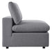 Commix Sunbrella® Outdoor Patio Armless Chair Gray