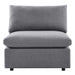 Commix Sunbrella® Outdoor Patio Armless Chair Gray