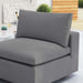 Commix Sunbrella® Outdoor Patio Armless Chair Gray