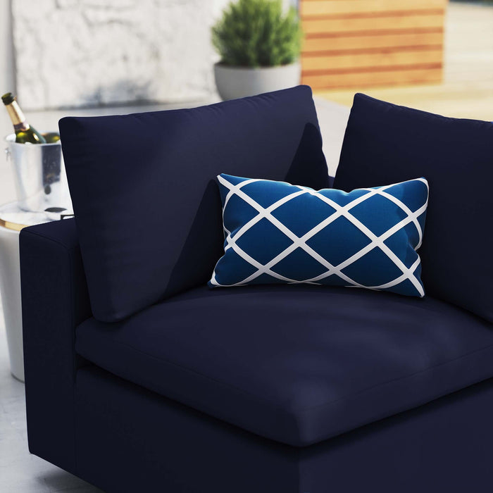 Commix Sunbrella® Outdoor Patio Corner Chair - in lifestyle setting