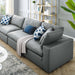 Commix Down Filled Overstuffed Vegan Leather 4-Seater Sofa by Modway - detail close-up