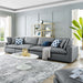 Commix Down Filled Overstuffed Vegan Leather 4-Seater Sofa by Modway - front view