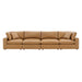 Commix Down Filled Overstuffed Vegan Leather 4-Seater Sofa by Modway - accessory view