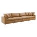 Commix Down Filled Overstuffed Vegan Leather 4-Seater Sofa by Modway - view 16