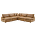 Commix 5-Piece Down Filled Overstuffed Vegan Leather Sectional Sofa by Modway - accessory view