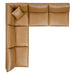 Commix 5-Piece Down Filled Overstuffed Vegan Leather Sectional Sofa by Modway - view 22