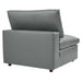 Commix Down Filled Overstuffed Vegan Leather 5-Piece Sectional Sofa by Modway - top view