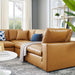 Commix Down Filled Overstuffed Vegan Leather 5-Piece Sectional Sofa by Modway - product label