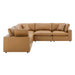 Commix Down Filled Overstuffed Vegan Leather 5-Piece Sectional Sofa by Modway - accessory view