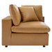 Commix Down Filled Overstuffed Vegan Leather 5-Piece Sectional Sofa by Modway - view 20