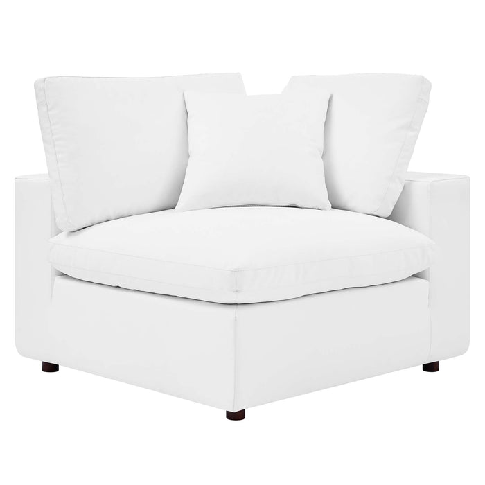 Commix Down Filled Overstuffed Vegan Leather 5-Piece Sectional Sofa by Modway - view 29