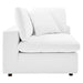 Commix Down Filled Overstuffed Vegan Leather 5-Piece Sectional Sofa sectional sofa back view