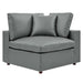 Commix Down Filled Overstuffed Vegan Leather 6-Piece Sectional Sofa by Modway - specifications diagram