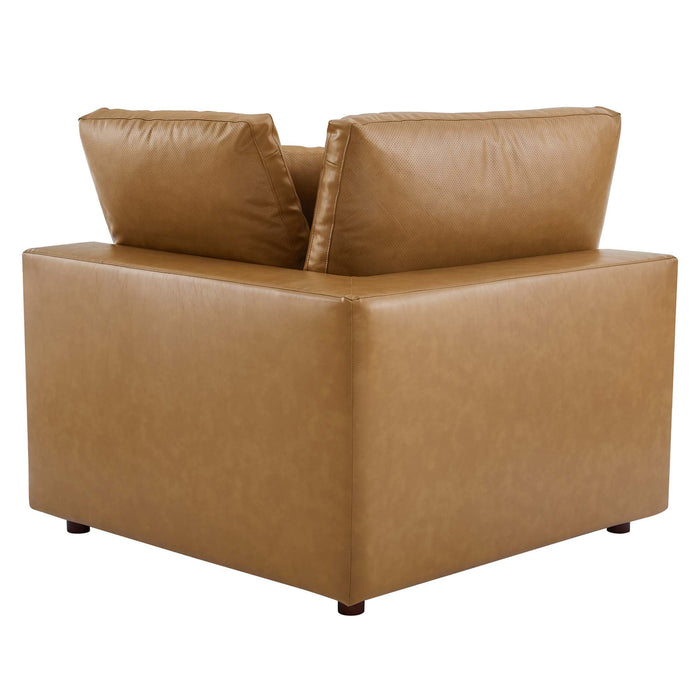 Commix Down Filled Overstuffed Vegan Leather 6-Piece Sectional Sofa by Modway - view 21
