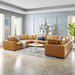 Commix Down Filled Overstuffed Vegan Leather 8-Piece Sectional Sofa by Modway - control panel detail