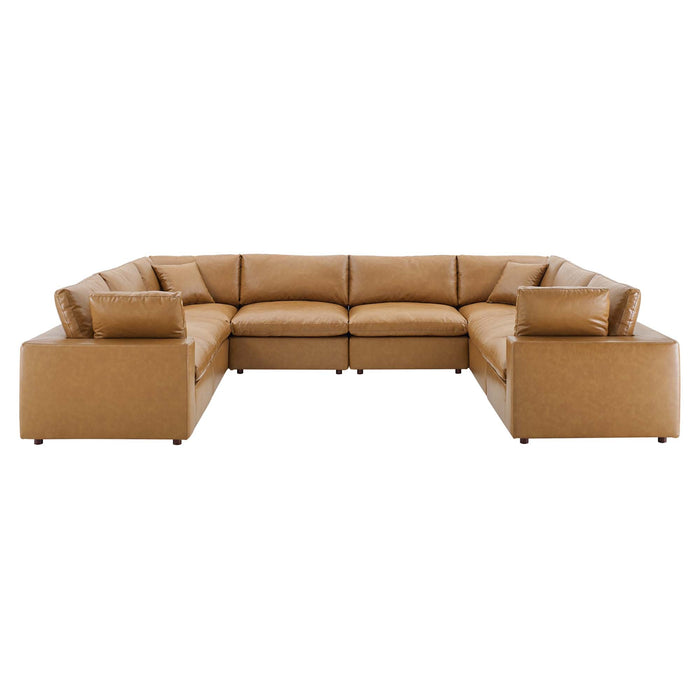 Commix Down Filled Overstuffed Vegan Leather 8-Piece Sectional Sofa by Modway - accessory view