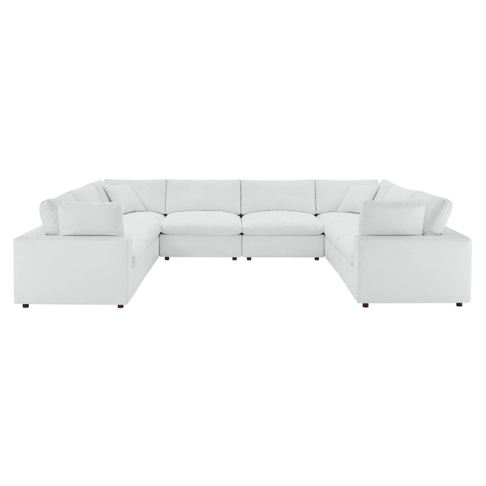 Commix Down Filled Overstuffed Vegan Leather 8-Piece Sectional Sofa by Modway - view 24