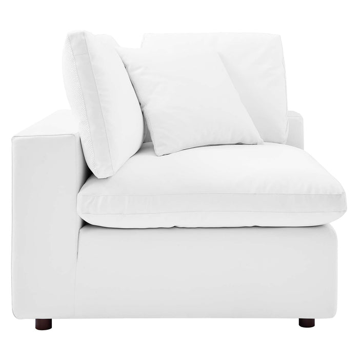 Commix Down Filled Overstuffed Vegan Leather 8-Piece Sectional Sofa by Modway - view 30