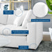 Commix Down Filled Overstuffed Vegan Leather 8-Piece Sectional Sofa by Modway - view 25