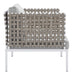 Harmony Sunbrella® Basket Weave Outdoor Patio Aluminum Armchair - view 5