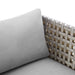 Harmony Sunbrella® Basket Weave Outdoor Patio Aluminum Armchair - view 8