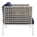 Harmony Sunbrella® Basket Weave Outdoor Patio Aluminum Armchair - view 13
