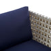 Harmony Sunbrella® Basket Weave Outdoor Patio Aluminum Armchair - view 16