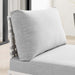 Harmony Sunbrella® Basket Weave Outdoor Patio Aluminum Armless Chair - in lifestyle setting