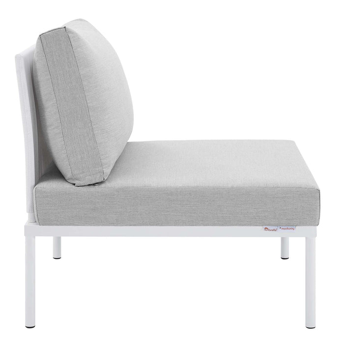 Harmony Sunbrella® Outdoor Patio Aluminum Armless Chair - view 5