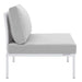 Harmony Sunbrella® Outdoor Patio Aluminum Armless Chair - view 5