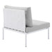 Harmony Sunbrella® Outdoor Patio Aluminum Armless Chair - view 6