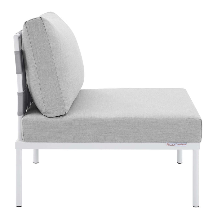 Harmony Sunbrella® Outdoor Patio Aluminum Armless Chair - view 5