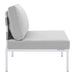 Harmony Sunbrella® Outdoor Patio Aluminum Armless Chair - view 5